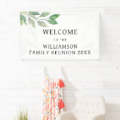 Banderoles Bienvenue à la réunion familiale (En situation)