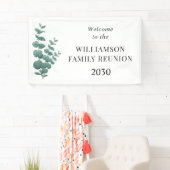 Banderoles Bienvenue à la réunion familiale (En situation)