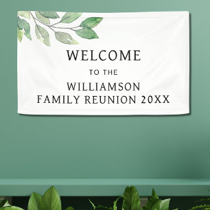 Banderoles Bienvenue à la réunion familiale