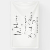 Banderoles Bienvenue à la soirée de mariage en écriture moder (Vertical)