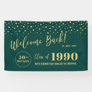 Banderoles Bienvenue à la soirée de retrouvailles de classe G