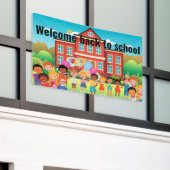 Banderoles Bienvenue à l'école (Bâtiment extérieur)