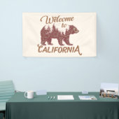 Banderoles Bienvenue à l'ours de Californie (Salon professionnel)