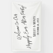 Banderoles Bienvenue à notre joyeuse fête de l'après-midi! (Vertical)