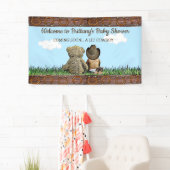 Banderoles Bienvenue à notre Lil' Cowboy Ethnic Baby Boy (En situation)