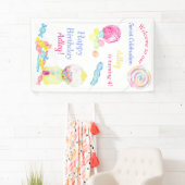 Banderoles Bienvenue à notre Sweet Celebration Candy Annivers (En situation)