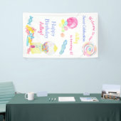 Banderoles Bienvenue à notre Sweet Celebration Candy Annivers (Salon professionnel)