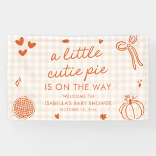 Banderoles Bienvenue à une Baby Shower Orange d'Automne « Un