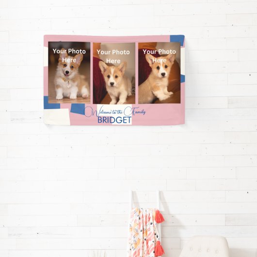 Banderoles Bienvenue Accueil Nouveau Chiot, Douche Chiot (Insitu)