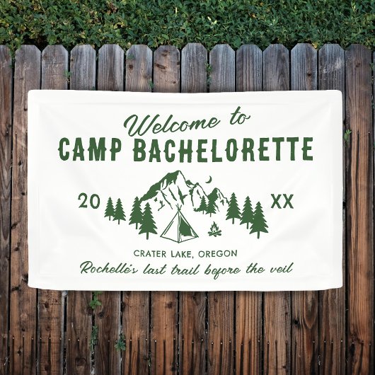 Banderoles Bienvenue au Camp Bachelorette