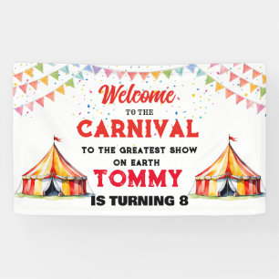 Banderoles Bienvenue au Carnaval ajouter votre propre texte B