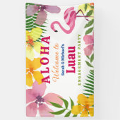 Banderoles Bienvenue au Luau Engagement Party (Vertical)