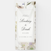 Banderoles Bienvenue au mariage de printemps moderne (Vertical)
