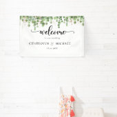 Banderoles Bienvenue au Mariage Eucalyptus (Insitu)