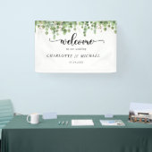 Banderoles Bienvenue au Mariage Eucalyptus (Salon professionnel)