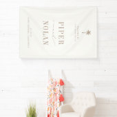 Banderoles Bienvenue au mariage sur la plage OASIS (Insitu)