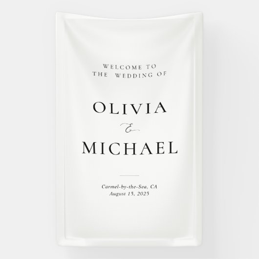 Banderoles Bienvenue au Mariage Vinyl Signage (Verticale)
