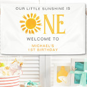 Banderoles Bienvenue au premier anniversaire du soleil