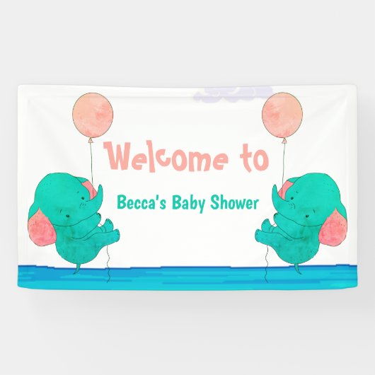 Banderoles Bienvenue bébé (Horizontal)