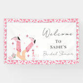Banderoles Bienvenue Boots Cowboy & Fête des mariées Bubly (Horizontal)