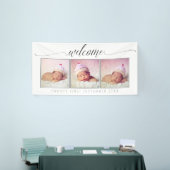 Banderoles Bienvenue Custom Fabriqué 3 Photo Cadre Portrait B (Salon professionnel)