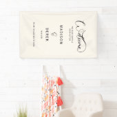 Banderoles Bienvenue dans notre bonheur éternel ! (En situation)