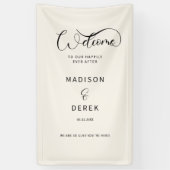 Banderoles Bienvenue dans notre bonheur éternel ! (Vertical)