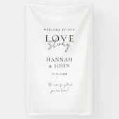 Banderoles Bienvenue dans notre histoire d'amour ! Élégant, m (Vertical)