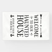 Banderoles Bienvenue Dans Notre Maison Hantée (Horizontal)