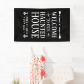 Banderoles Bienvenue Dans Notre Maison Hantée (En situation)