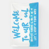 Banderoles Bienvenue dans notre piscine (Verticale)