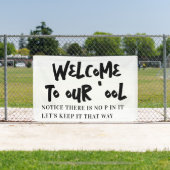Banderoles Bienvenue dans notre piscine (Insitu)