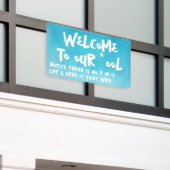 Banderoles Bienvenue dans notre piscine (Bâtiment extérieur)