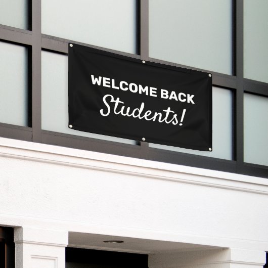 Banderoles Bienvenue Étudiants de retour Personnalisable Bann (Bâtiment extérieur)