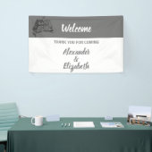 Banderoles Bienvenue Mariage Banner Owls Love (Salon professionnel)