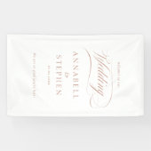 Banderoles Bienvenue ! Moderne, Calligraphie, Mariage (Horizontal)