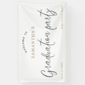 Banderoles Bienvenue Nom du script Année Graduation Party (Vertical)