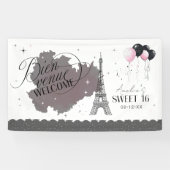 Banderoles Bienvenue Parisian Sweet 16 ID1162 (Horizontal)
