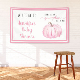Banderoles Bienvenue Pink Sweet Petit Baby shower Citrouille