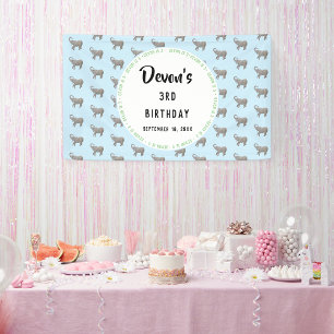 Banderoles Bienvenue pour l'anniversaire de bébé éléphant