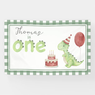 Banderoles Bienvenue pour le 1er anniversaire de Dinosaur aqu