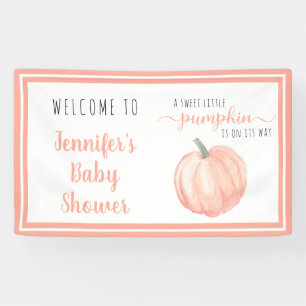 Banderoles Bienvenue Sweet Little Citrouille Baby shower oran