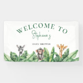 Banderoles Bienvenue Wild One Baby shower (Horizontal)