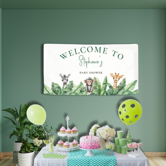 Banderoles Bienvenue Wild One Baby shower