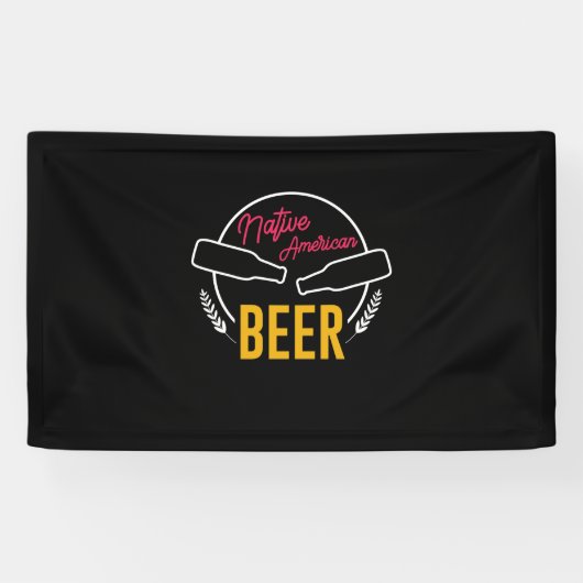 Banderoles Bière amérindienne (Horizontal)