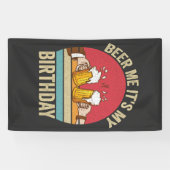 Banderoles Bière moi c'est mon anniversaire Funny Sunset cade (Horizontal)