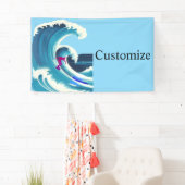 Banderoles Big Wave Surfer Thunder_Cove (En situation)