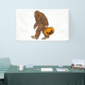 Banderoles Bigfoot Sasquatch portant un T-shirt Citrouille ef (Salon professionnel)
