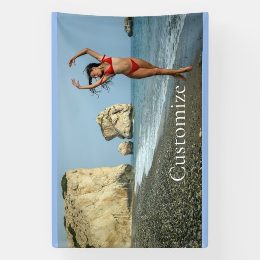 Banderoles Bikini Model Dancing Thunder_Cove (Verticale)