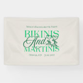 Banderoles Bikinis et Martinis - Fun Bachelorette Party (Horizontal)